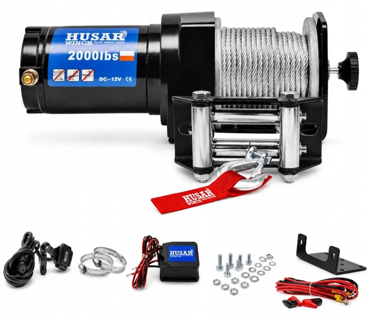 Wyciągarka elektryczna Husar Winch BST 2000 Lbs 12 V do quada ATV
