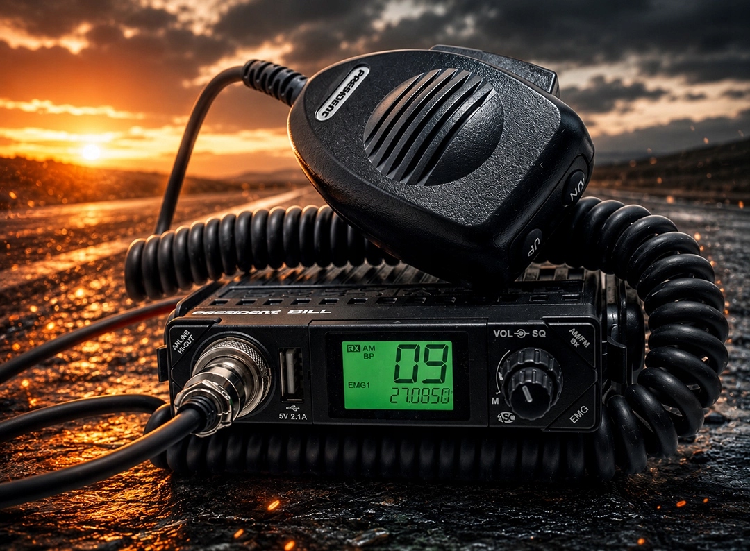 President Bill II Plus AM FM z USB i filtrami przeciwzakłóceniowymi