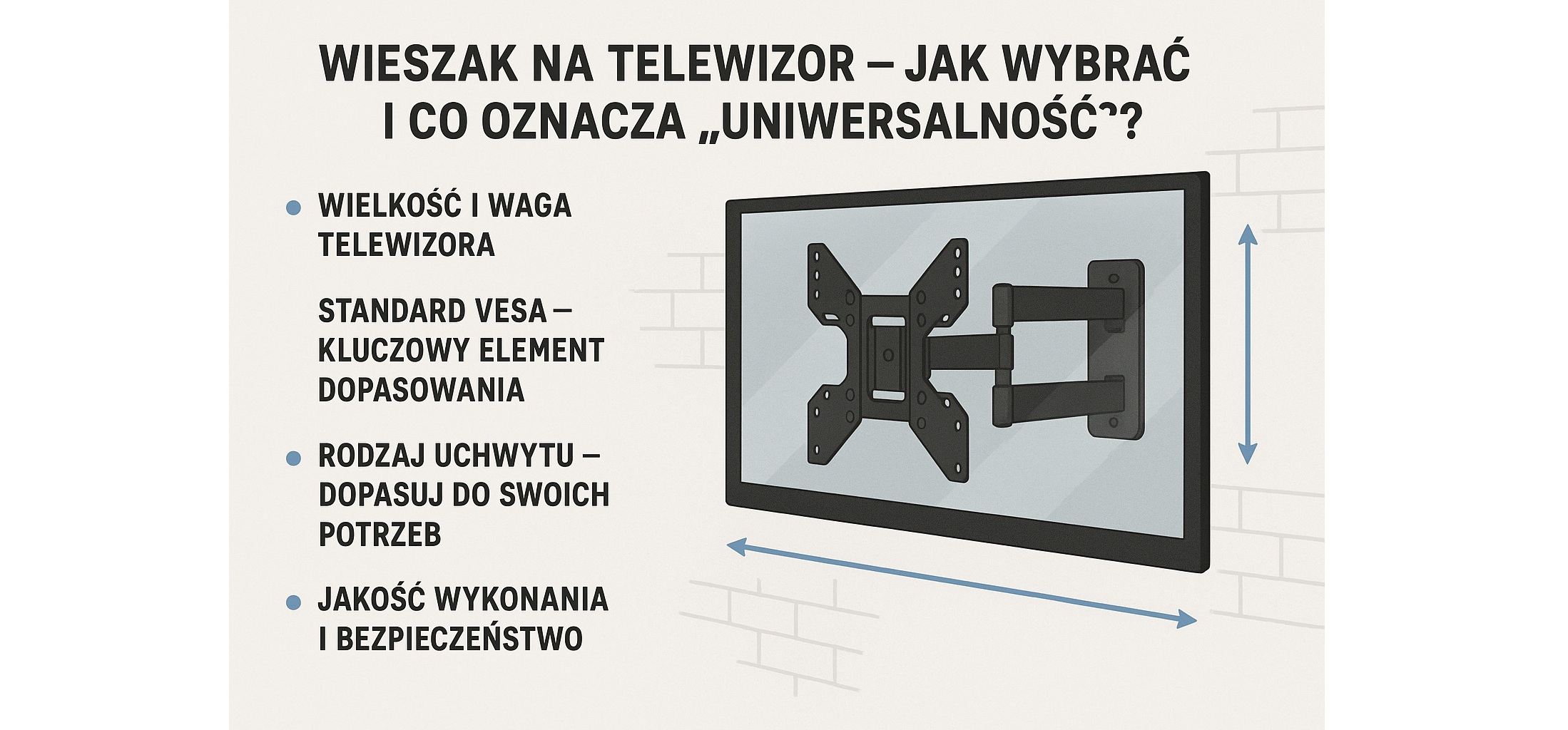 Wieszak na telewizor – jak wybrać i co oznacza „uniwersalność”?